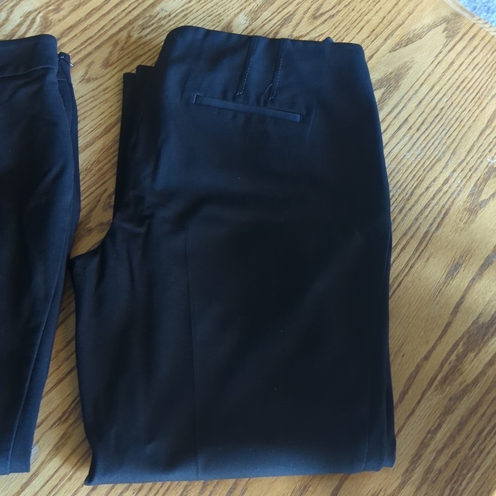 Talbot's Black Straight Pant Bundle Size Women's 14 Side Zip Dress Pant - Picture 2 of 10
